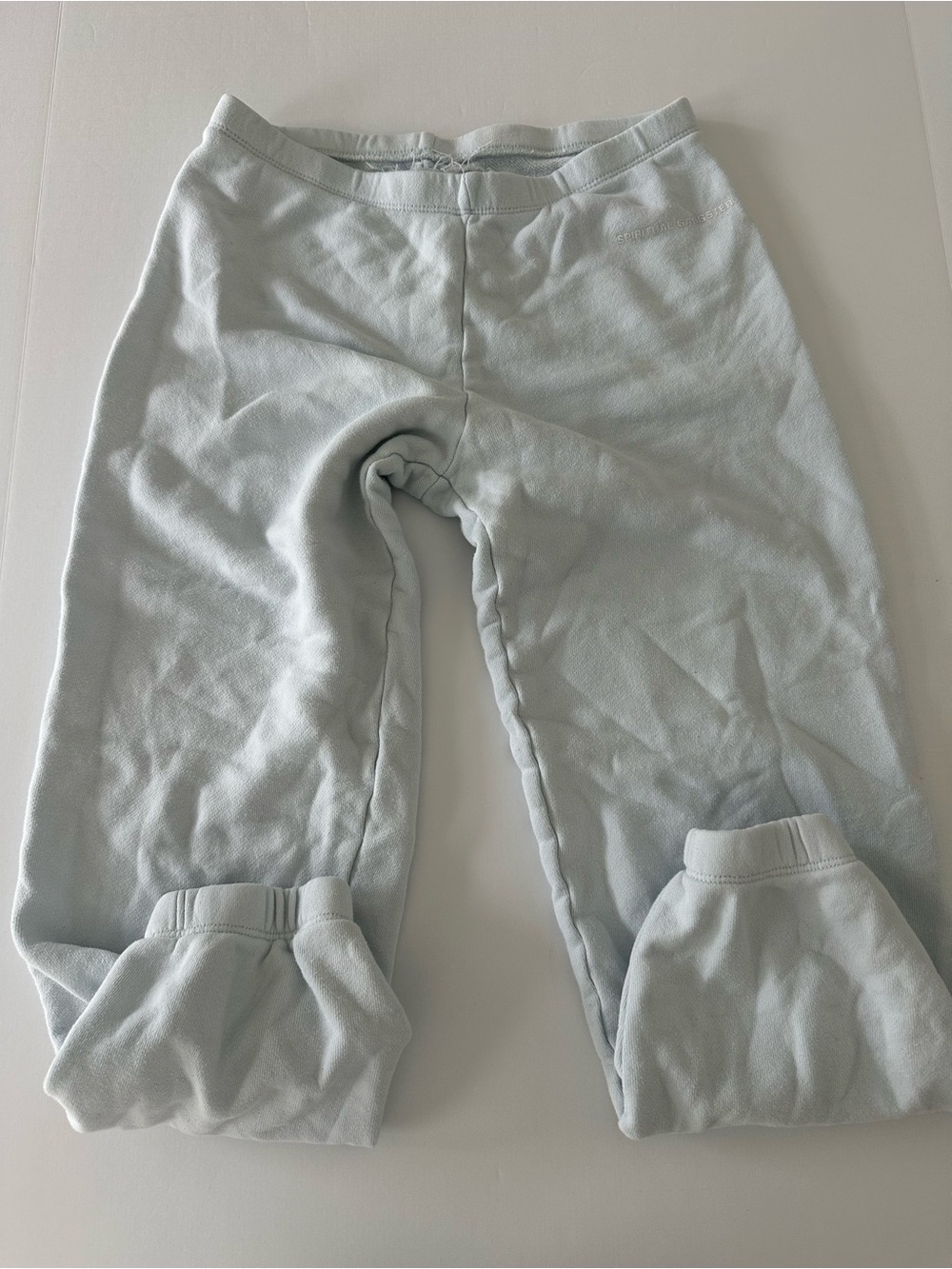 Spiritual Gangster Light Blue Sweatpant Joggers Size 14 Girls 100% Cotton - Picture 7 of 8